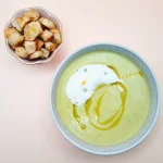 Supă Cremă de praz cu mazăre verde