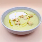 Supă Cremă de praz cu mazăre verde