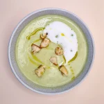 Supă Cremă de praz cu mazăre verde