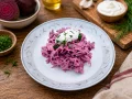 Salata de sfecla rosie cu iaurt grecesc